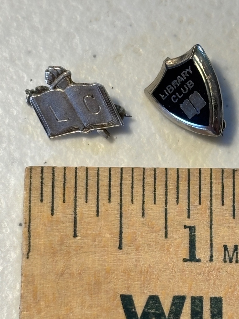 Vintage Library Club Pins
